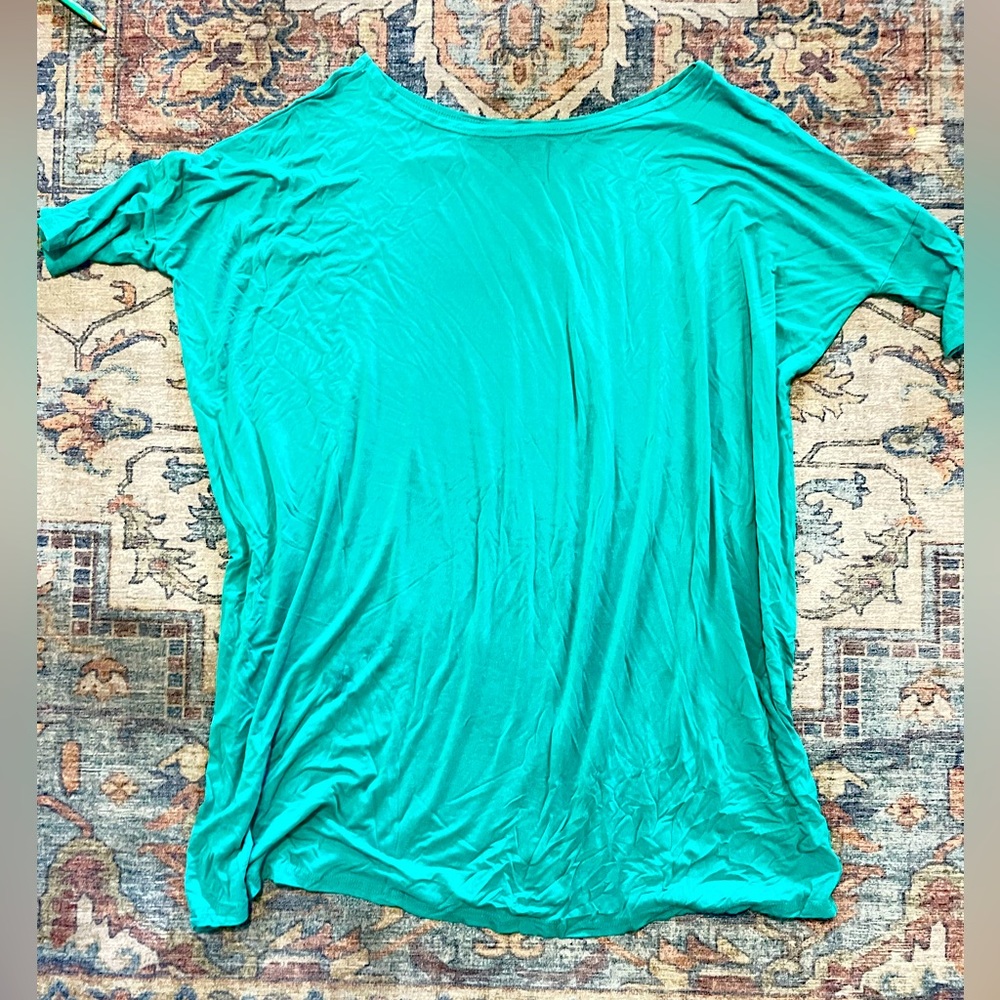 Teal Piko Dress